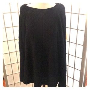 Crown and Ivy Navy Cable knit Sweater (NWT)